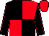 Black and red (quartered), black sleeves, red seams, red cap (Broughton Thermal Insulation)
