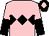 Pink, black triple diamond, halved sleeves, black cap, pink diamond (Galloway Page Pritchard Hobson & Thoma)