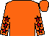 Orange, red stars on sleeves (Mr B Cakebread)