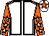 White, orange seams, orange sleeves, white stars, white cap, orange star (Curtis & Tomkins)