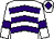 White, purple chevrons, armlets and diamond on cap (Jrfb Ltd)