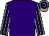 Purple, grey and purple striped sleeves, hooped cap (Mr Mark Benton)