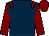 Dark blue, maroon epaulets, sleeves and cap (Mr Andy Tilley)