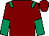 Maroon, emerald green epaulets, halved sleeves (Mr Alan Jones)