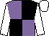 Mauve and black (quartered), white sleeves and cap (Mr A Leach)