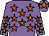 Mauve, orange stars, mauve cap, orange star (Mr S F Barlow)