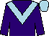 Purple, light blue chevron, light blue cap (Mr J C Smith)
