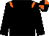 Black, orange epaulets, quartered cap (Danebury Racing Stables)