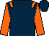 Dark blue, orange epaulets and sleeves (Roger Hetherington & Jeremy Carey)
