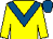 Yellow, royal blue chevron, royal blue cap (Sheikh Mohammed Bin Khalifa Al Maktoum)