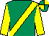 Emerald green, yellow sash and sleeves, quartered cap (Keeper's 12)