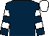 Dark blue, white hooped sleeves, white cap (The Mark Usher Racing Club)