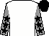White, grey sleeves, black stars, black cap (Six Amigos)