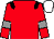 Red, black epaulets, red sleeves, grey armlets, white cap (The Folly Partnership)