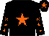 Black, orange star, black sleeves, orange stars, black cap, orange star (Mr Mark Dunphy)