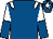 Royal blue, white epaulets, white and royal blue halved sleeves, royal blue cap, white star (Brian & Sandy Lambert)
