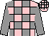 Pink and grey check, grey sleeves (David Gray & P Kirby)