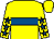 Yellow, royal blue hoop, yellow sleeves, royal blue stars (Mr Paul Drinkwater)