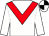 White, red chevron, black & white quartered cap (Michael J Quaid)