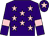 Purple, pink stars, armlets and star on cap (Mr & Mrs J Harris)