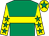 Emerald green, yellow hoop, yellow sleeves, emerald green stars, yellow cap, emerald green star (The MBS Dream Partnership)