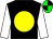 Black, yellow ball, white sleeves, green & black quartered cap (Withernsea Thoroughbred & Kevin Bailey)