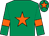 Emerald green, orange star, armlets and star on cap (Mr Russell H Lee)