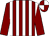 Maroon and white stripes, maroon sleeves, quartered cap (The Southwold Set)