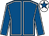 Royal blue, white seams, white cap, royal blue star (P M Cloke)