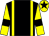 Black, yellow braces, yellow sleeves, black armlets and star on yellow cap (Mr Neil Greig)