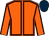 Orange, brown seams, dark blue cap (James McAuley)