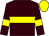 Brown, yellow hoop, armlets and cap (Mr E A Condon)