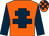 Orange, dark blue cross of lorraine & sleeves, check cap (On Target Too Syndicate)