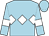 Light blue, white triple diamond and armlets (Miss A Walton)