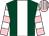Dark green, white stripe, pink and white hooped sleeves, striped cap (C R Lambourne, M Forbes, D Losse)