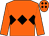 Orange, black triple diamond and diamonds on cap (The Heffer Syndicate)