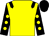 Yellow, black epaulets, black sleeves, yellow spots, black cap (Mr J Sagar And Mr S Lowthian)
