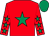 Red, emerald green star, red sleeves, emerald green stars and cap (Maximum Limit Syndicate)