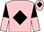Pink, black diamond, halved sleeves, black diamond on cap (Longfellas Partnership)