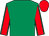 Emerald green, red sleeves, emerald green seams, red cap (Larksborough Stud Limited)