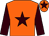 Orange, brown star & sleeves, brown star on cap (S O'Hare)