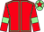 Red, light green seams and armlets, light green cap, red star (Dragon Gate)