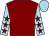 Maroon, light blue sleeves, maroon stars, light blue cap (Mr J A Rattigan)