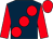 Dark blue, large red spots, sleeves and cap (Paul Buist & John Thompson)