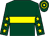 Dark green, yellow hoop, dark green sleeves, yellow stars, hooped cap (Sexton, Lewis O'grady, Quantum Racing)