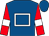 Royal blue, white hollow box, red sleeves, white armlets (Mr W Buckley)