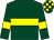 Dark green, yellow hoop and armlets, check cap (Wood Street Syndicate)