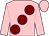 Pink, large maroon spots (A J McNamee & L C Mcnamee)