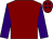 Maroon, purple sleeves, maroon cap, purple diamonds (Down The Hatch Syndicate)