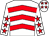 White & red chevrons, red stars on sleeves, white cap, red stars (Fernhill Tower Syndicate)